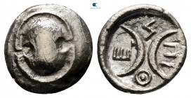 Boeotia. Thespiae circa 400-300 BC. Obol AR
