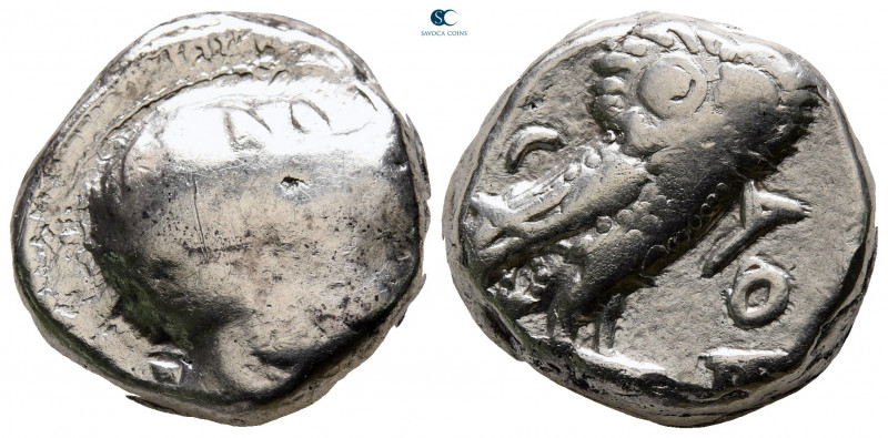 Attica. Athens circa 350-294 BC. 
Tetradrachm AR

19 mm, 17,08 g



nearl...
