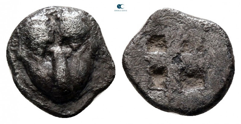 Cimmerian Bosporos. Pantikapaion circa 480-470 BC. 
Obol AR

8 mm, 0,52 g

...