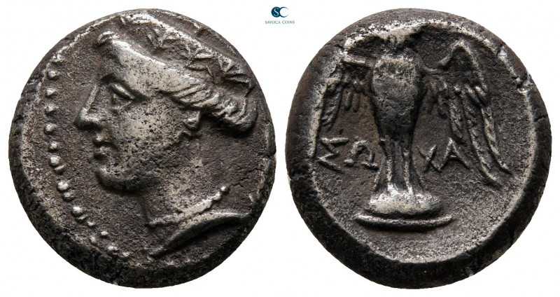 Pontos. Amisos as Peiraieos circa 370-300 BC. 
Siglos AR

15 mm, 5,00 g


...