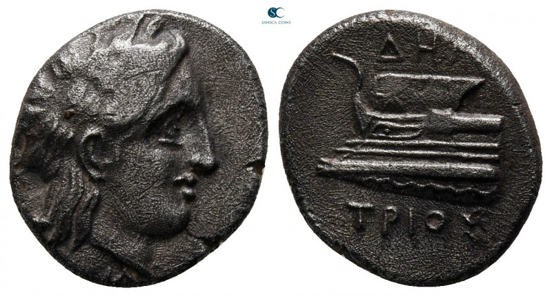 Bithynia. Kios circa 350-300 BC. 
Hemidrachm AR

14 mm, 2,38 g



very fi...