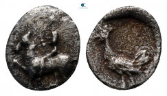 Troas. Dardanos circa 400-300 BC. Tetartemorion AR