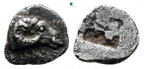 Troas. Kebren circa 500-400 BC. Tetartemorion AR