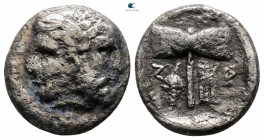 Troas. Tenedos circa 450-387 BC. Drachm AR