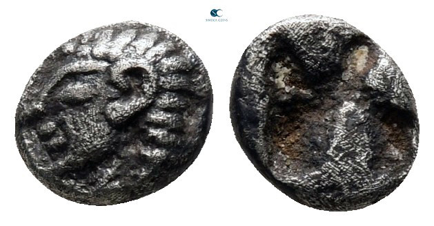 Ionia. Kolophon circa 530-500 BC. 
Tetartemorion AR

7 mm, 0,36 g



very...