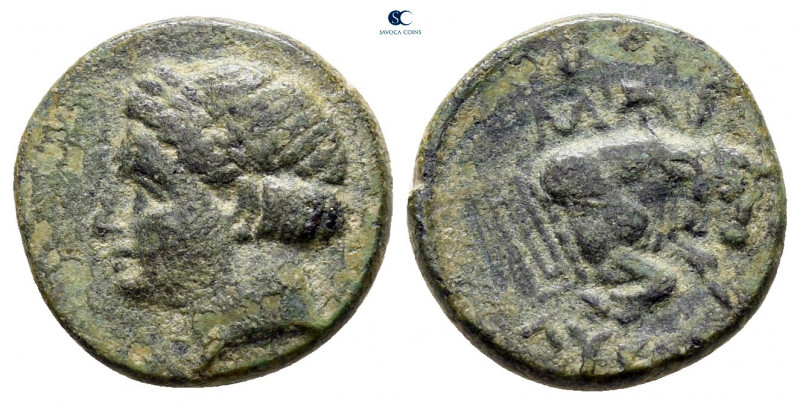 Ionia. Magnesia ad Maeander circa 400-300 BC. 
Bronze Æ

14 mm, 2,16 g


...