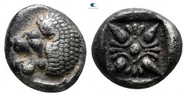 Ionia. Miletos circa 525-475 BC. Diobol AR