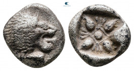 Ionia. Miletos circa 525-475 BC. Diobol AR