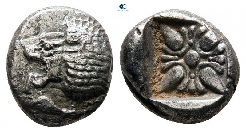 Ionia. Miletos circa 525-475 BC. 
Diobol AR

9 mm, 0,99 g



very fine