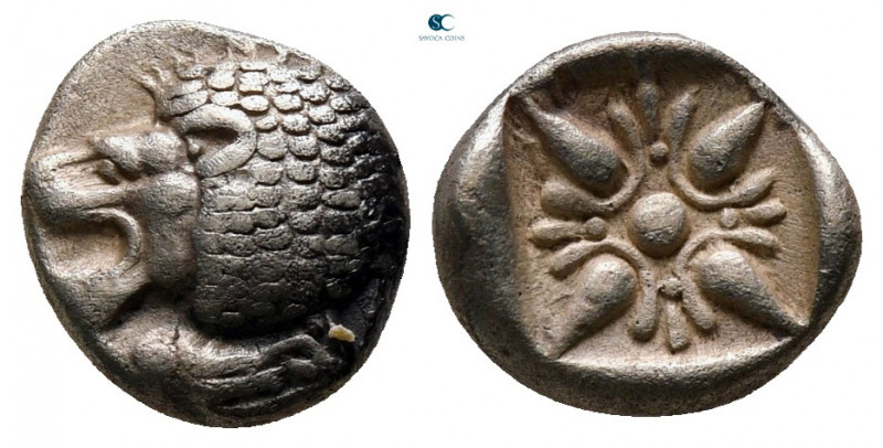 Ionia. Miletos circa 525-475 BC. 
Diobol AR

100 mm, 1,08 g



very fine