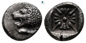 Ionia. Miletos circa 525-475 BC. Diobol AR