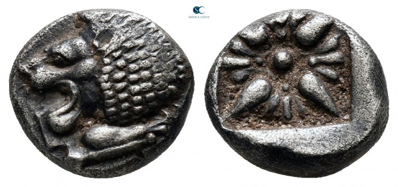 Ionia. Miletos circa 525-475 BC. 
Diobol AR

9 mm, 1,28 g



very fine