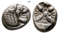 Ionia. Miletos circa 525-475 BC. Diobol AR