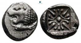 Ionia. Miletos circa 525-475 BC. Diobol AR