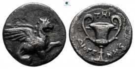 Ionia. Teos circa 400-300 BC. Hemidrachm AR