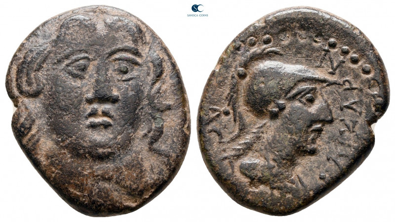 Caria. Halikarnassos circa 200-180 BC. 
Bronze Æ

20 mm, 4,71 g



very f...