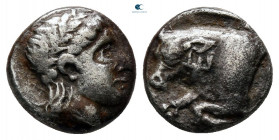 Caria. Mylasa circa 392-377 BC. Diobol AR
