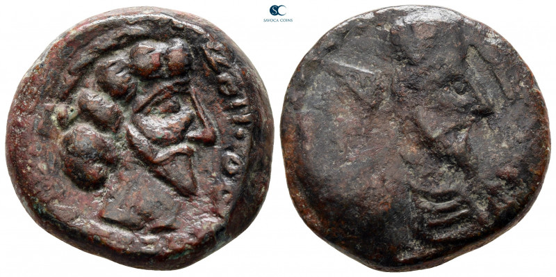 Kings of Characene. Charax-Spasinu. Maga AD 210-215. 
Tetradrachm Æ

25 mm, 1...