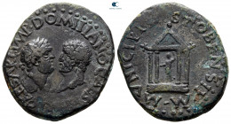 Macedon. Stobi. Titus and Domitian, as Caesars AD 69-81. Bronze Æ
