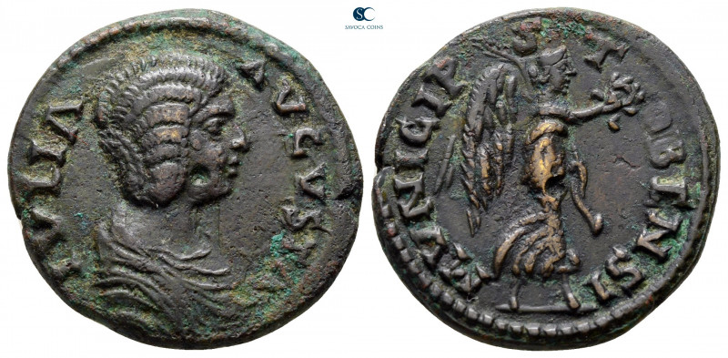 Macedon. Stobi. Julia Domna. Augusta AD 193-217. 
Bronze Æ

23 mm, 6,63 g

...