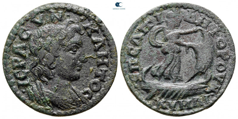 Aiolis. Kyme. Pseudo-autonomous issue AD 253-260. 
Bronze Æ

24 mm, 5,17 g
...