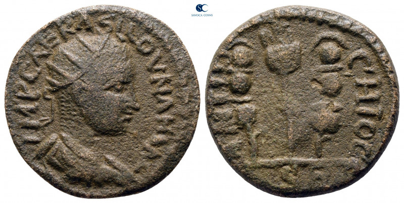 Pisidia. Antioch. Volusian AD 251-253. 
Bronze Æ

21 mm, 4,59 g



very f...