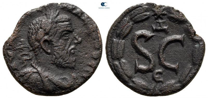 Seleucis and Pieria. Antioch. Macrinus AD 217-218. 
Bronze Æ

16 mm, 3,67 g
...