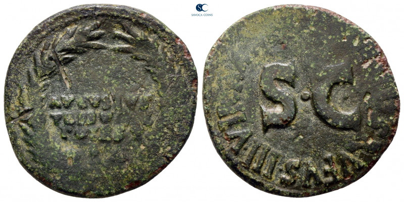 Augustus 27 BC-AD 14. Rome
As Æ

26 mm, 6,68 g



very fine