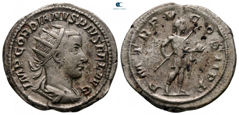 Gordian III AD 238-244. Rome
Antoninianus AR

23 mm, 4,95 g



very fine