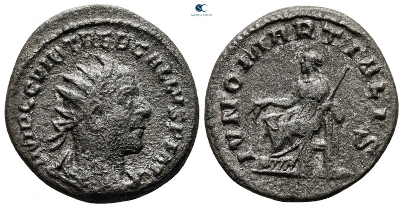 Trebonianus Gallus AD 251-253. Antioch
Billon Antoninianus

20 mm, 4,15 g

...