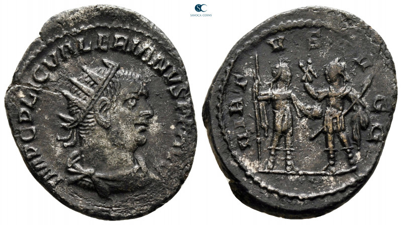 Valerian I AD 253-260. Antioch
Billon Antoninianus

22 mm, 3,24 g



very...