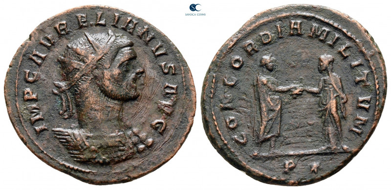 Aurelian AD 270-275. Siscia
Antoninianus Æ

24 mm, 3,52 g



very fine