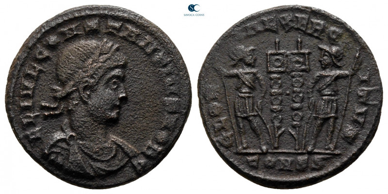 Constantius II, as Caesar AD 337-347. Constantinople
Follis Æ

17 mm, 2,67 g...