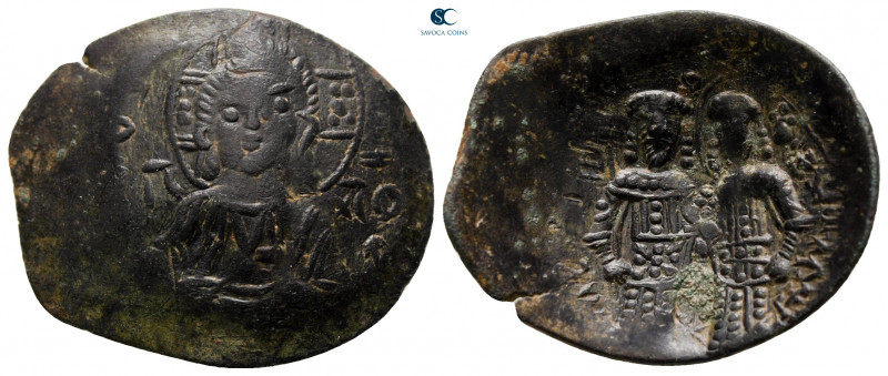 Alexius III Angelus-Comnenus AD 1195-1203. Constantinople
Trachy Æ

25 mm, 1,...