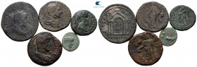 Lot of ca. 5 roman provincial coins (Hadrian, Caracalla, Tiberius Sept. Severus) / SOLD AS SEEN, NO RETURN!very fine