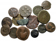 Lot of ca. 13 roman provincial bronze coins / SOLD AS SEEN, NO RETURN!fine