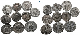 Lot of ca. 10 roman antoniniani (Gordian III, Valerian I, Trajan Decius, Claudius II, Treb. Gallus) / SOLD AS SEEN, NO RETURN!very fine
