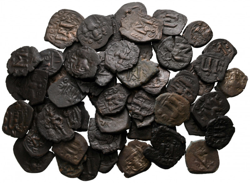 Lot of ca. 55 byzantine bronze coins / SOLD AS SEEN, NO RETURN!

very fine