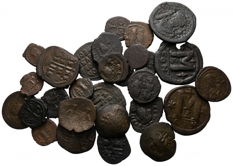 Lot of ca. 30 byzantine bronze coins / SOLD AS SEEN, NO RETURN!

very fine