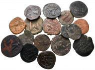 Lot of ca. 17 byzantine bronze coins / SOLD AS SEEN, NO RETURN!nearly very fine