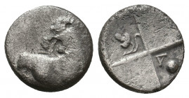 THRACE. Chersonesos. (Circa 386-338 BC). AR Hemidrachm. 2.06 g. 12.80 mm.