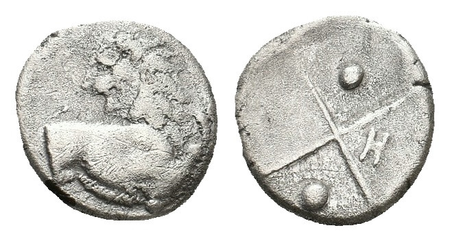 THRACE. Chersonesos. (Circa 386-338 BC). AR Hemidrachm. 2.20 g. 12.65 mm.