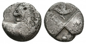 THRACE. Chersonesos. (Circa 386-338 BC). AR Hemidrachm. 2.20 g. 12.85 mm.