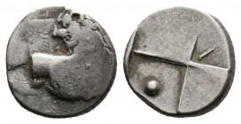 THRACE. Chersonesos. (Circa 386-338 BC). AR Hemidrachm. 2.32 g. 12.70 mm.