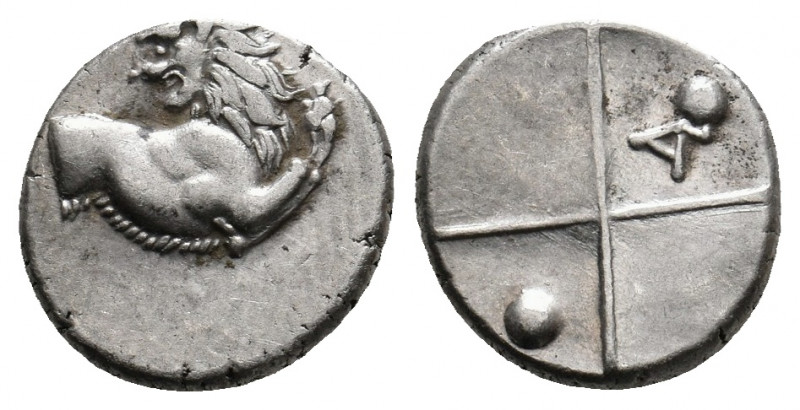 THRACE. Chersonesos. (Circa 386-338 BC). AR Hemidrachm. 2.35 g. 12.80 mm.