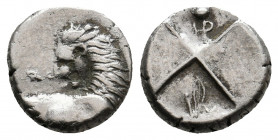 THRACE. Chersonesos. (Circa 386-338 BC). AR Hemidrachm. 2.39 g. 12.65 mm.