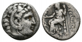 KINGS OF MACEDON. Alexander III 'the Great' (336-323 BC). AR Drachm. 3.87 g. 16.40 mm.