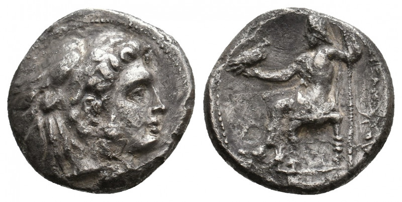 KINGS OF MACEDON. Alexander III 'the Great' (336-323 BC). AR Drachm. 3.33 g. 16....