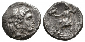 KINGS OF MACEDON. Alexander III 'the Great' (336-323 BC). AR Drachm. 3.33 g. 16.50 mm.