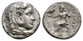 KINGS OF MACEDON. Alexander III 'the Great' (336-323 BC). AR Drachm. 3.37 g. 16.20 mm.